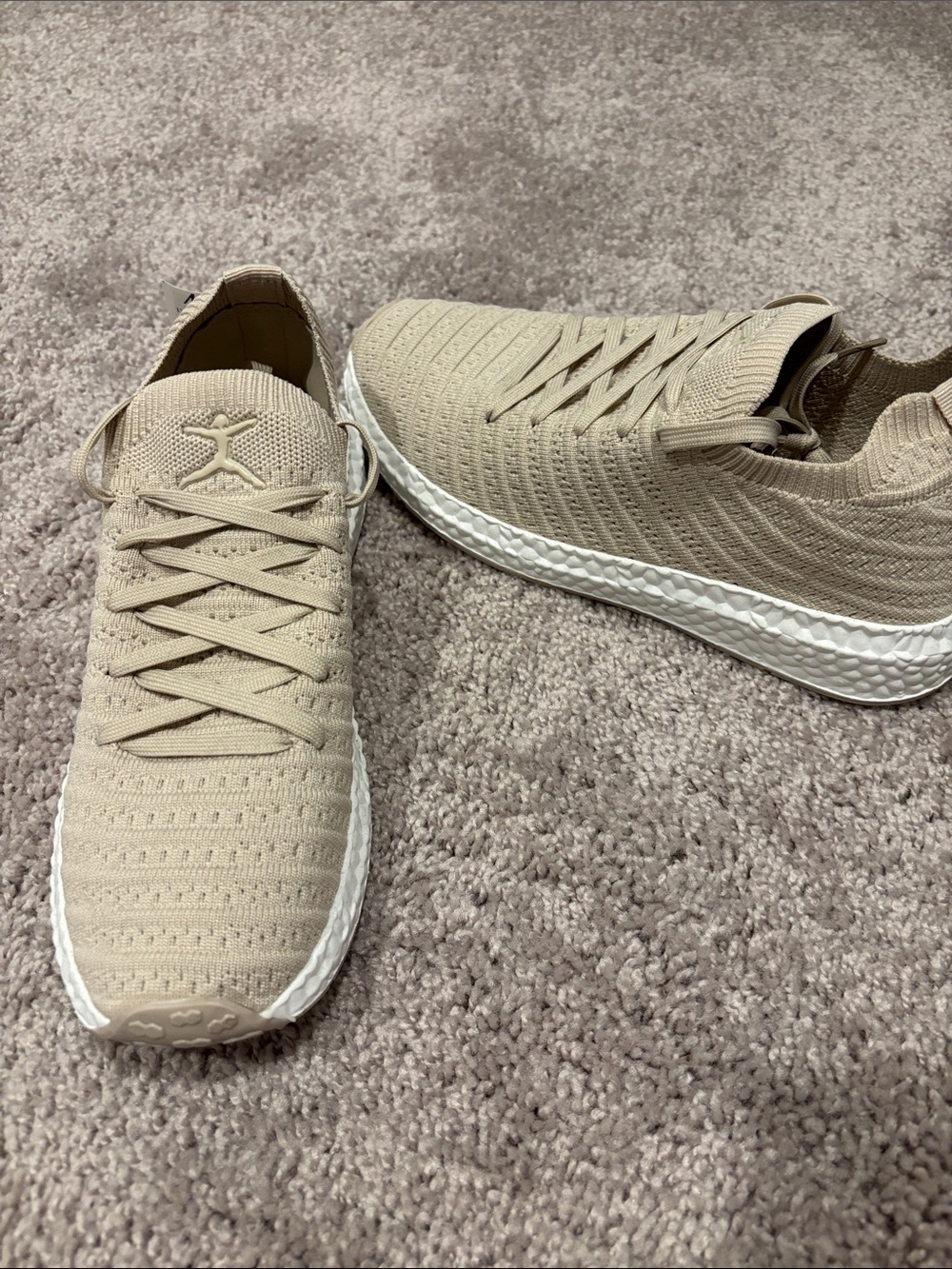 Danskin Beige Knit Women's Athletic Sneakers